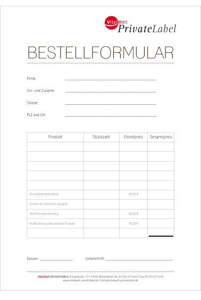 bestellformular